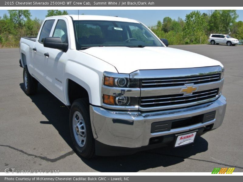 Summit White / Jet Black/Dark Ash 2015 Chevrolet Silverado 2500HD WT Crew Cab