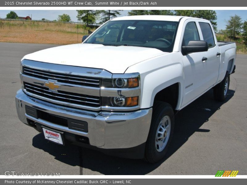 Summit White / Jet Black/Dark Ash 2015 Chevrolet Silverado 2500HD WT Crew Cab