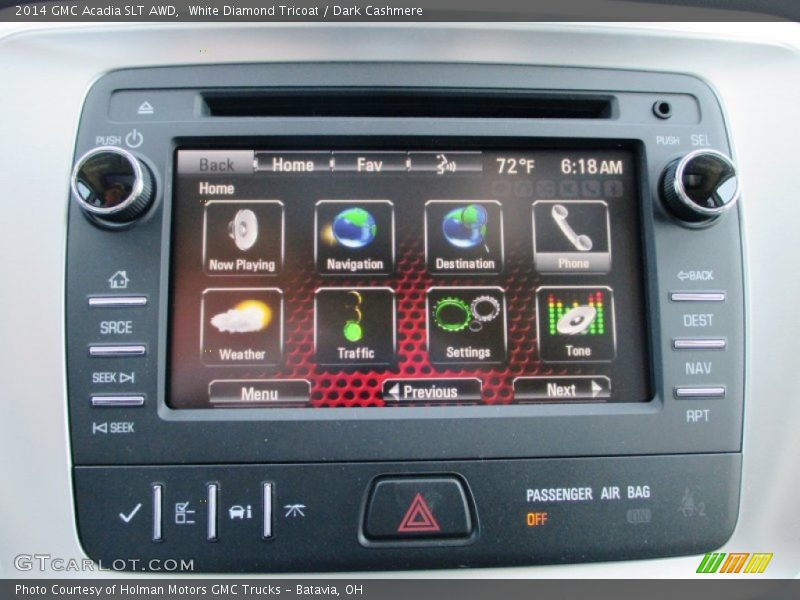 Controls of 2014 Acadia SLT AWD