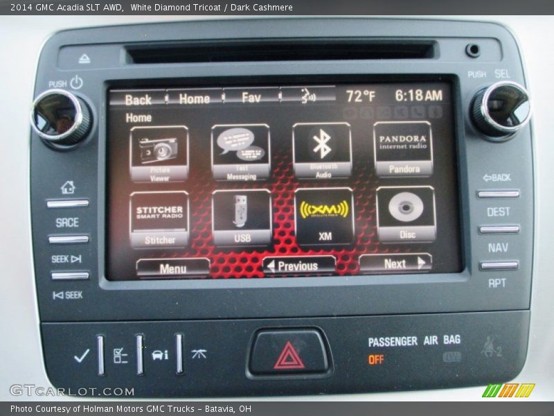 Controls of 2014 Acadia SLT AWD
