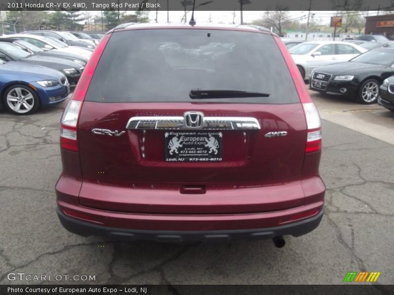 Tango Red Pearl / Black 2011 Honda CR-V EX 4WD