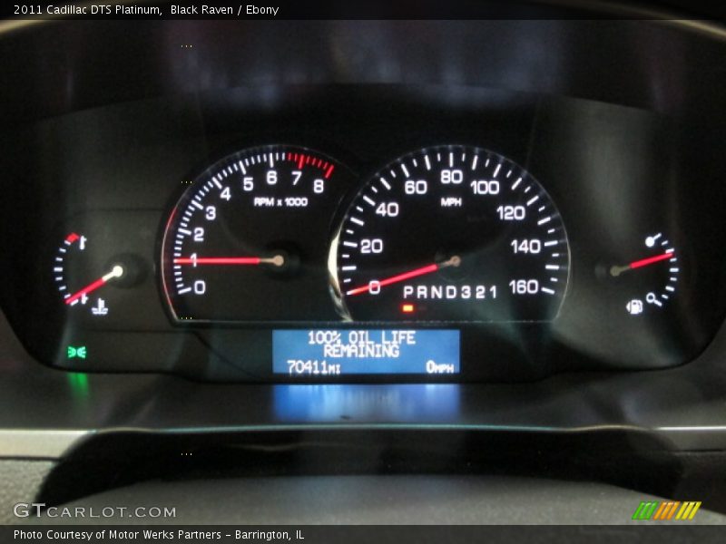 Black Raven / Ebony 2011 Cadillac DTS Platinum