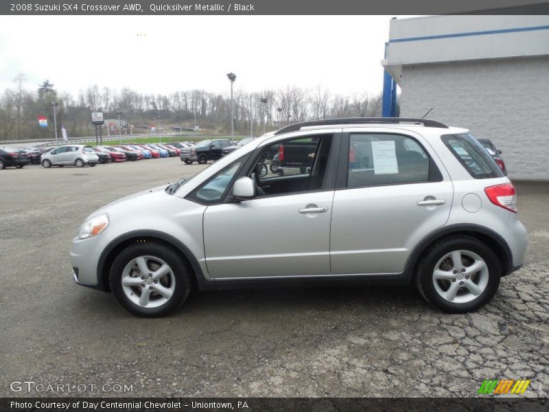 Quicksilver Metallic / Black 2008 Suzuki SX4 Crossover AWD