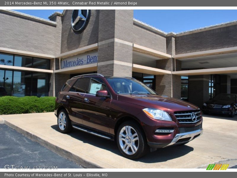Cinnabar Red Metallic / Almond Beige 2014 Mercedes-Benz ML 350 4Matic