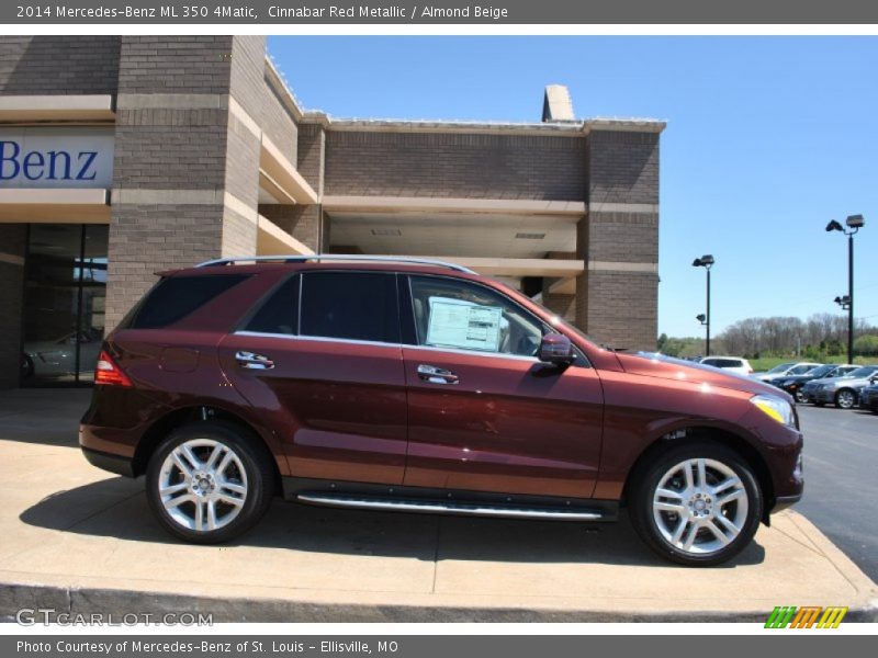 Cinnabar Red Metallic / Almond Beige 2014 Mercedes-Benz ML 350 4Matic