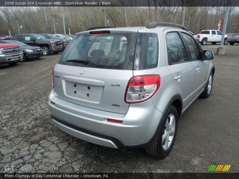 Quicksilver Metallic / Black 2008 Suzuki SX4 Crossover AWD
