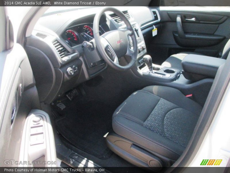 White Diamond Tricoat / Ebony 2014 GMC Acadia SLE AWD