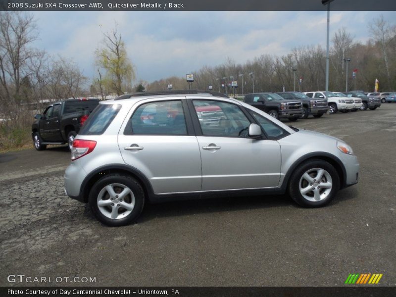 Quicksilver Metallic / Black 2008 Suzuki SX4 Crossover AWD