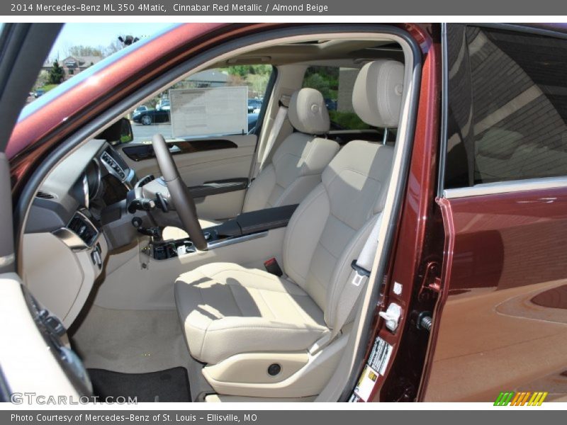 Cinnabar Red Metallic / Almond Beige 2014 Mercedes-Benz ML 350 4Matic
