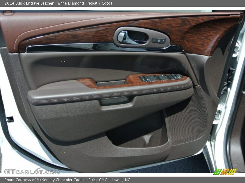 White Diamond Tricoat / Cocoa 2014 Buick Enclave Leather