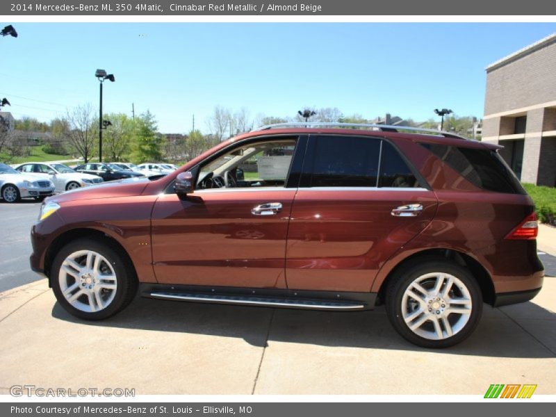 Cinnabar Red Metallic / Almond Beige 2014 Mercedes-Benz ML 350 4Matic