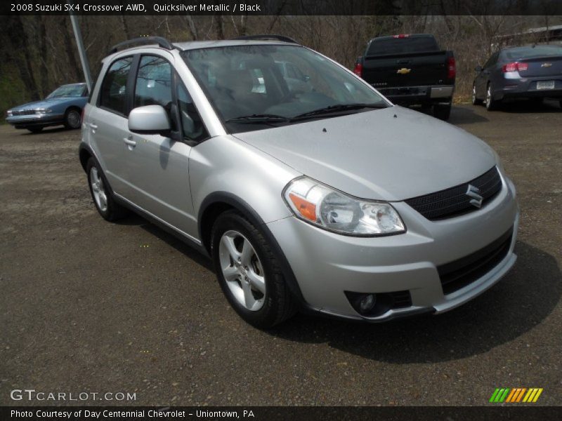 Quicksilver Metallic / Black 2008 Suzuki SX4 Crossover AWD