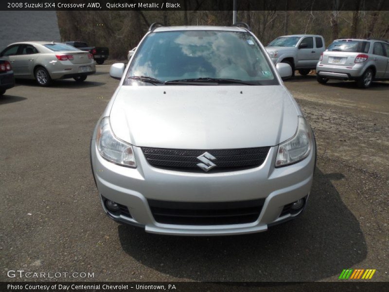 Quicksilver Metallic / Black 2008 Suzuki SX4 Crossover AWD