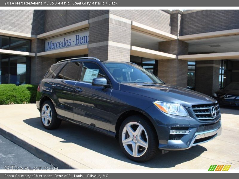Steel Grey Metallic / Black 2014 Mercedes-Benz ML 350 4Matic