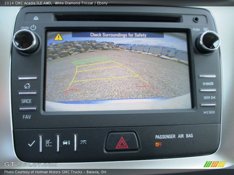 White Diamond Tricoat / Ebony 2014 GMC Acadia SLE AWD
