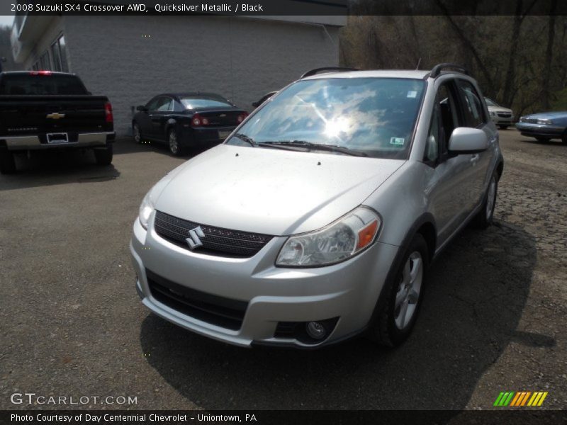 Quicksilver Metallic / Black 2008 Suzuki SX4 Crossover AWD