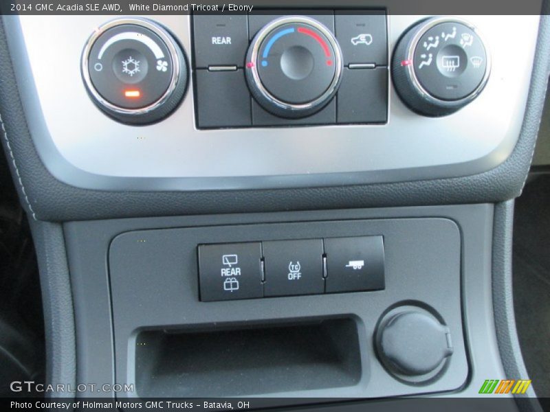 White Diamond Tricoat / Ebony 2014 GMC Acadia SLE AWD