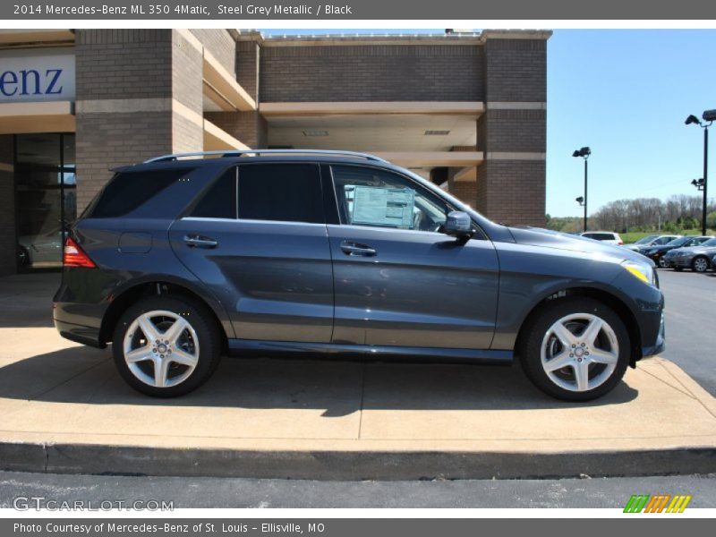 Steel Grey Metallic / Black 2014 Mercedes-Benz ML 350 4Matic
