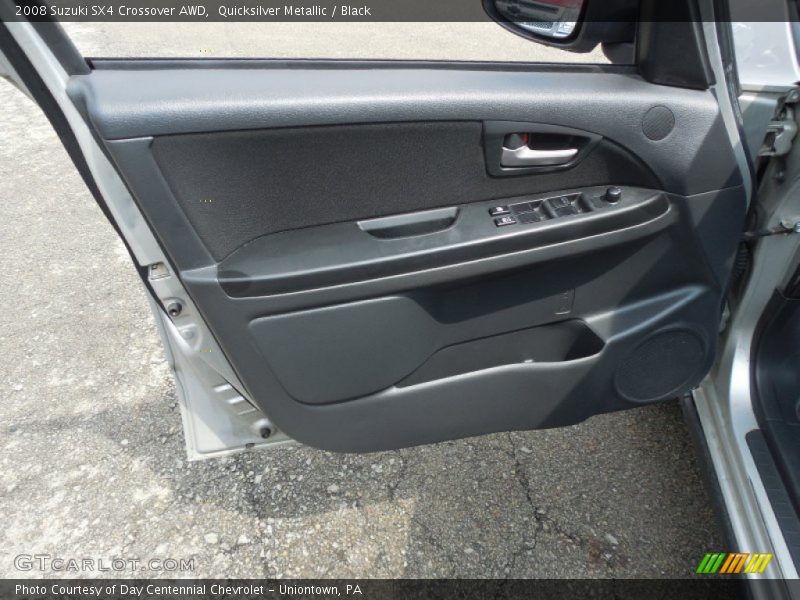 Quicksilver Metallic / Black 2008 Suzuki SX4 Crossover AWD