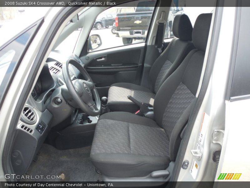 Quicksilver Metallic / Black 2008 Suzuki SX4 Crossover AWD