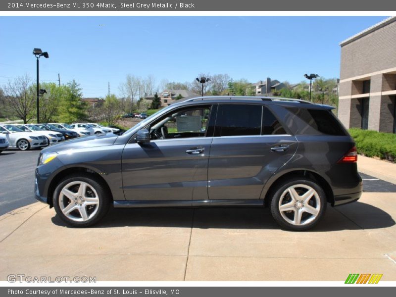 Steel Grey Metallic / Black 2014 Mercedes-Benz ML 350 4Matic