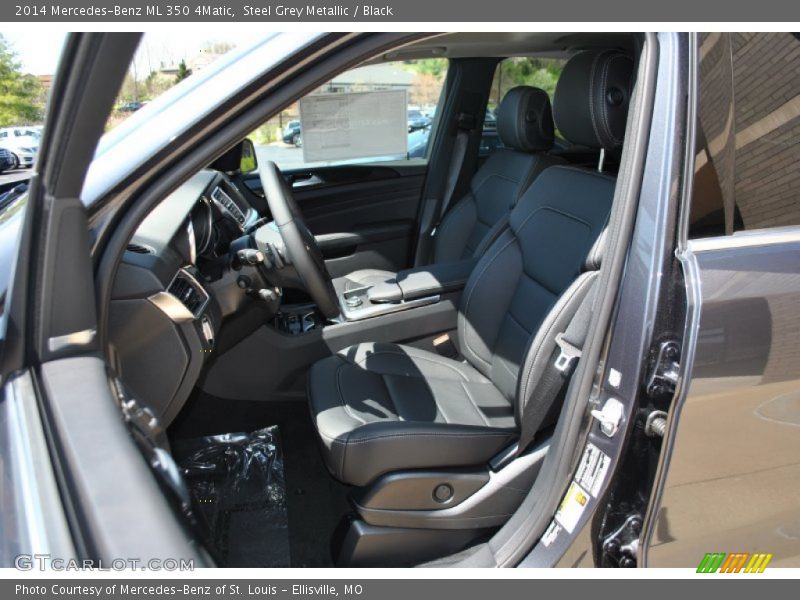 Steel Grey Metallic / Black 2014 Mercedes-Benz ML 350 4Matic