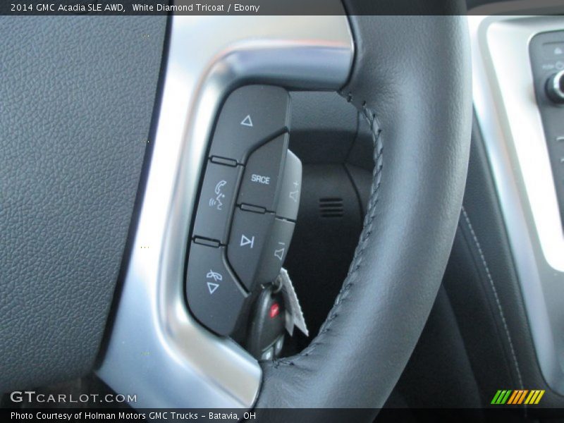 White Diamond Tricoat / Ebony 2014 GMC Acadia SLE AWD