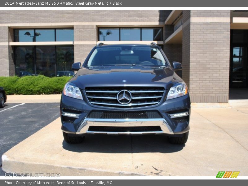 Steel Grey Metallic / Black 2014 Mercedes-Benz ML 350 4Matic