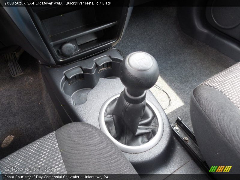 Quicksilver Metallic / Black 2008 Suzuki SX4 Crossover AWD