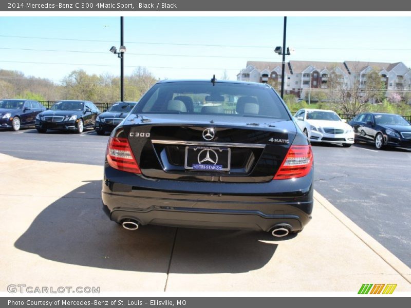 Black / Black 2014 Mercedes-Benz C 300 4Matic Sport
