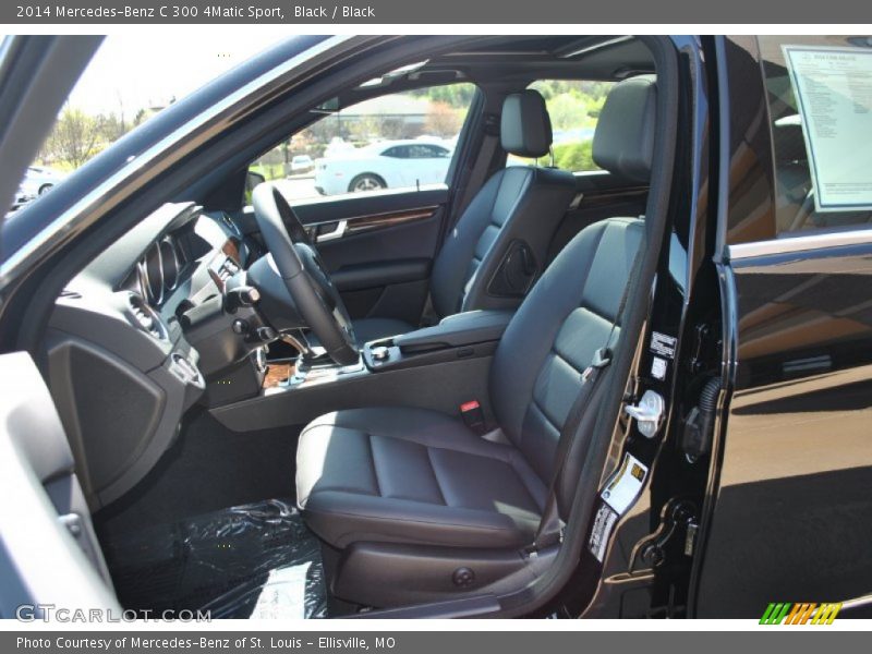 Black / Black 2014 Mercedes-Benz C 300 4Matic Sport