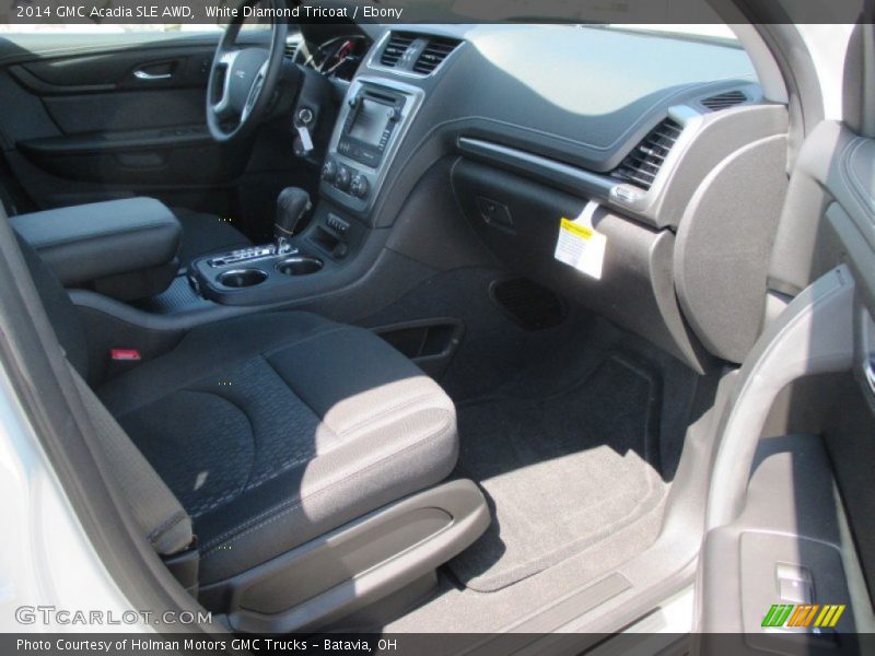 White Diamond Tricoat / Ebony 2014 GMC Acadia SLE AWD