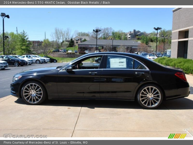 Obsidian Black Metallic / Black 2014 Mercedes-Benz S 550 4MATIC Sedan
