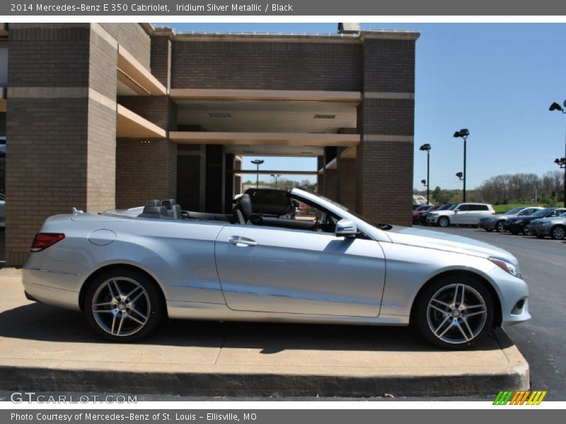 Iridium Silver Metallic / Black 2014 Mercedes-Benz E 350 Cabriolet