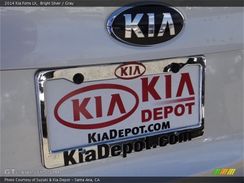Bright Silver / Gray 2014 Kia Forte LX