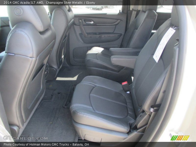 Champagne Silver Metallic / Ebony 2014 GMC Acadia SLT AWD