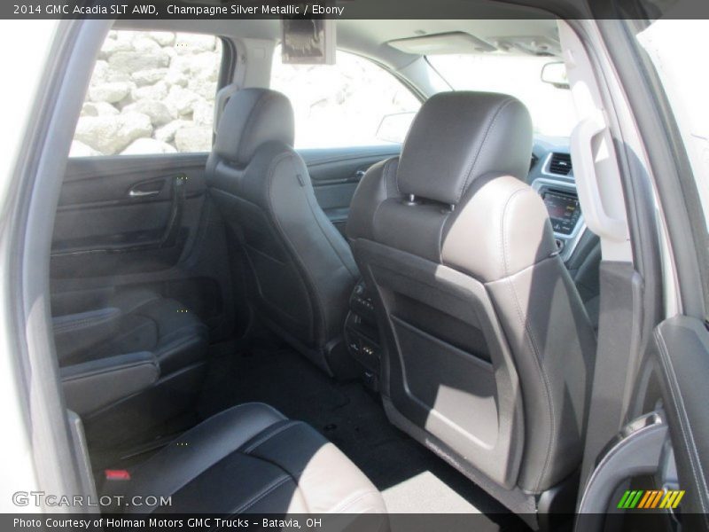 Champagne Silver Metallic / Ebony 2014 GMC Acadia SLT AWD