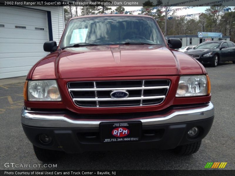 Toreador Red Metallic / Dark Graphite 2002 Ford Ranger XLT SuperCab 4x4