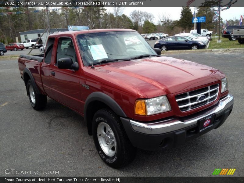 Toreador Red Metallic / Dark Graphite 2002 Ford Ranger XLT SuperCab 4x4