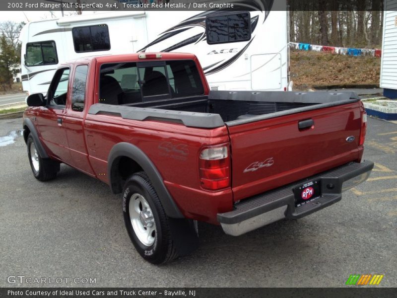 Toreador Red Metallic / Dark Graphite 2002 Ford Ranger XLT SuperCab 4x4