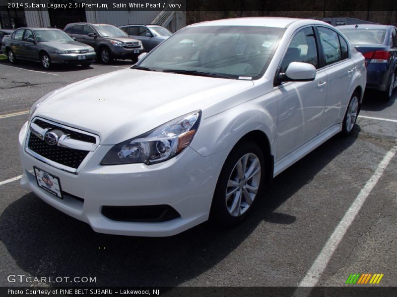 Satin White Pearl / Ivory 2014 Subaru Legacy 2.5i Premium