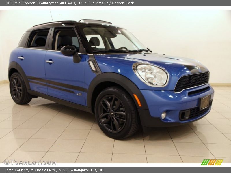 True Blue Metallic / Carbon Black 2012 Mini Cooper S Countryman All4 AWD