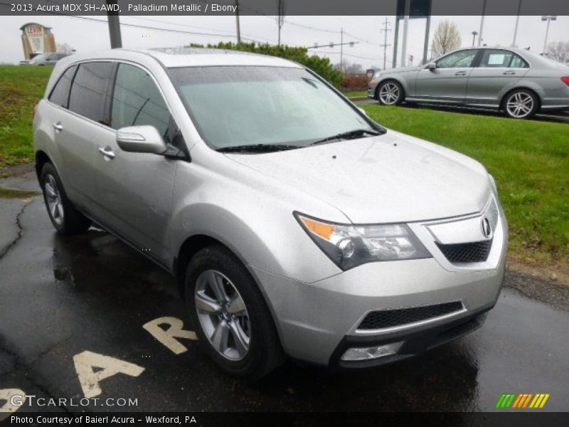 Palladium Metallic / Ebony 2013 Acura MDX SH-AWD
