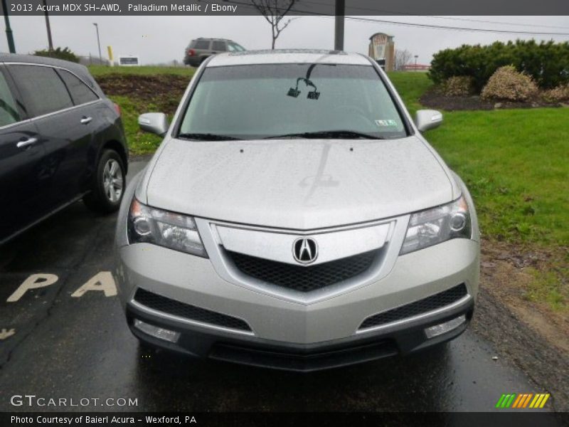 Palladium Metallic / Ebony 2013 Acura MDX SH-AWD