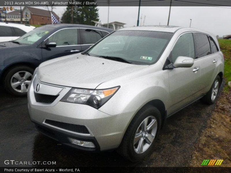 Palladium Metallic / Ebony 2013 Acura MDX SH-AWD