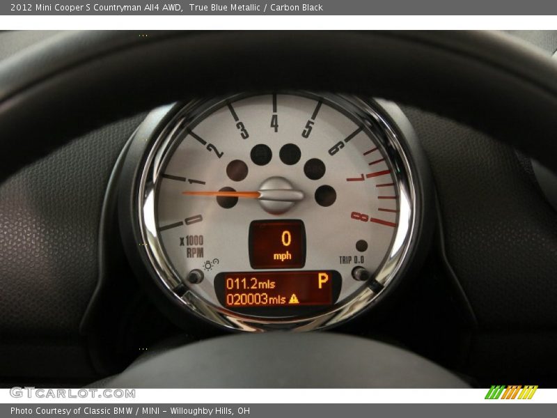 True Blue Metallic / Carbon Black 2012 Mini Cooper S Countryman All4 AWD