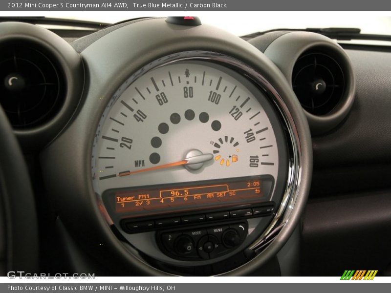 True Blue Metallic / Carbon Black 2012 Mini Cooper S Countryman All4 AWD