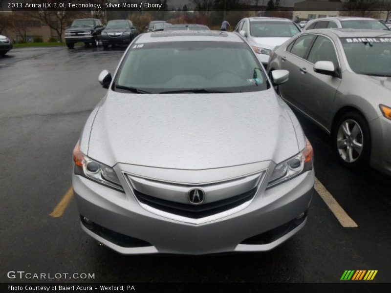 Silver Moon / Ebony 2013 Acura ILX 2.0L Technology