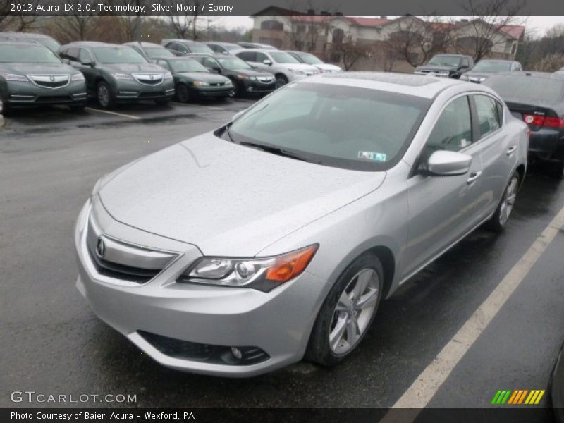 Silver Moon / Ebony 2013 Acura ILX 2.0L Technology