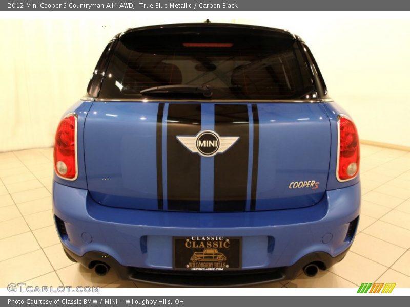 True Blue Metallic / Carbon Black 2012 Mini Cooper S Countryman All4 AWD